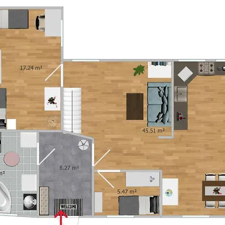 Grosse Landhauswohnung Apartment Ramhusen